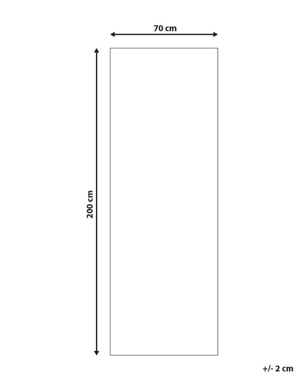 Teppe Marineblå Polyester 70 x 200 cm Løper Geometrisk mønster Stue Soverom Gang Tradisjonell