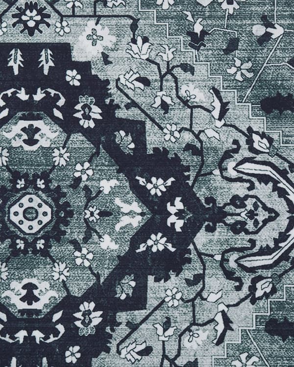 Teppe Grå Polyester 80 x 300 cm Løper Antiskli Orientalsk Gang Kjøkken Dekorativt tilbehør