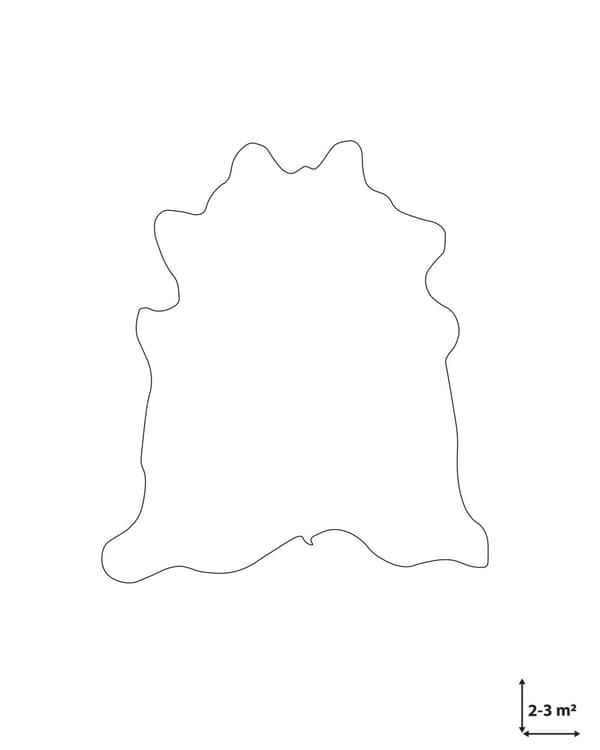 Mørkebrunt Brasiliansk Kuskinnsteppe 2-3 m²
