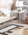 Miniatyrbilde 2 av 5: Teppe Flerfarget Bomull 80 x 150 cm Geometrisk Mønster Håndvevd Rektangulær Stue