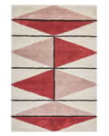 Miniatyrbilde 1 av 5: Bomullsteppe Teppe Flerfarget Bomull 140 x 200 cm Skandinavisk Geometrisk Retro Mønster