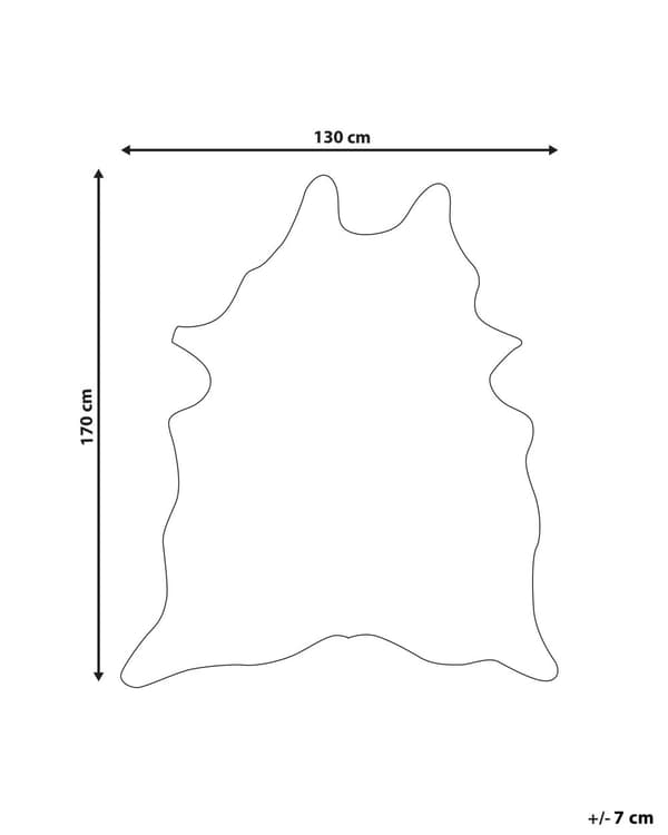 Kunstig Skinnteppe Brun Hvite flekker imitert kuskinn 130 x 170 cm Moderne Rusikk Teppe Områdeteppe