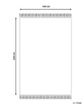 Miniatyrbilde 3 av 6: Bomullsteppe Teppe Beige 160 x 230 cm Quatrefoil Marokkansk Mønster Stue Soverom