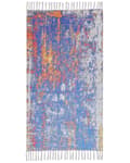 Miniatyrbilde 4 av 6: Teppe Flerfarget Polyester Bomull 80 x 150 cm Håndvevd Gulvteppe Abstrakt Stue