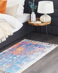 Miniatyrbilde 2 av 6: Teppe Flerfarget Polyester Bomull 80 x 150 cm Håndvevd Gulvteppe Abstrakt Stue