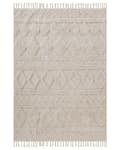 Miniatyrbilde 4 av 6: Bomullsteppe Teppe Beige 160 x 230 cm Geometrisk Mønster Stue Soverom