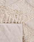 Miniatyrbilde 6 av 6: Bomullsteppe Teppe Beige 160 x 230 cm Geometrisk Mønster Stue Soverom
