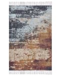 Miniatyrbilde 1 av 5: Teppe Flerfarget Polyester Bomull 140 x 200 cm Håndvevd Abstrakt Stue