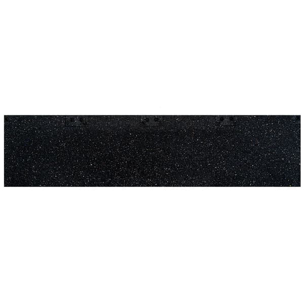 Gummikant sportgolv - 100x25 cm - 20 mm tjockt - Svart