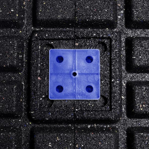 Sportgolvplatta Pure Black - 100x100 cm - 20 mm