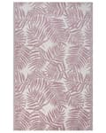 Miniatyrbilde 1 av 6: Gulvteppe Rosa Polypropylen 120 x 180 cm Bladmotiv Resirkulert materiale Moderne design Uteteppe Balkong Terrasse