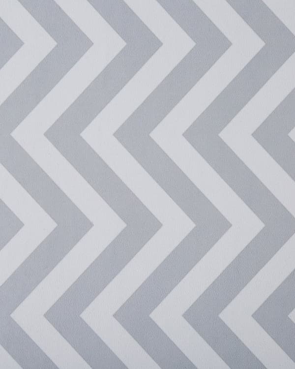 Teppe Hvit Grå Polyester 80 x 240 cm Chevron-mønster Tradisjonelt design Antiskli Løper Gang Stue Soverom