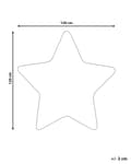 Miniatyrbilde 3 av 5: Barneteppe Teppe Hvit 120 x 120 cm Stjerneformet For Barn Lekerom