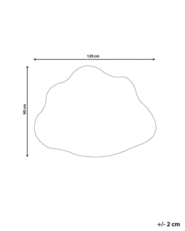 Teppe Blå 90 x 120 cm Formet som en sky Antiskli Dekorativt Tilbehør Barn Barnerom Lekerom