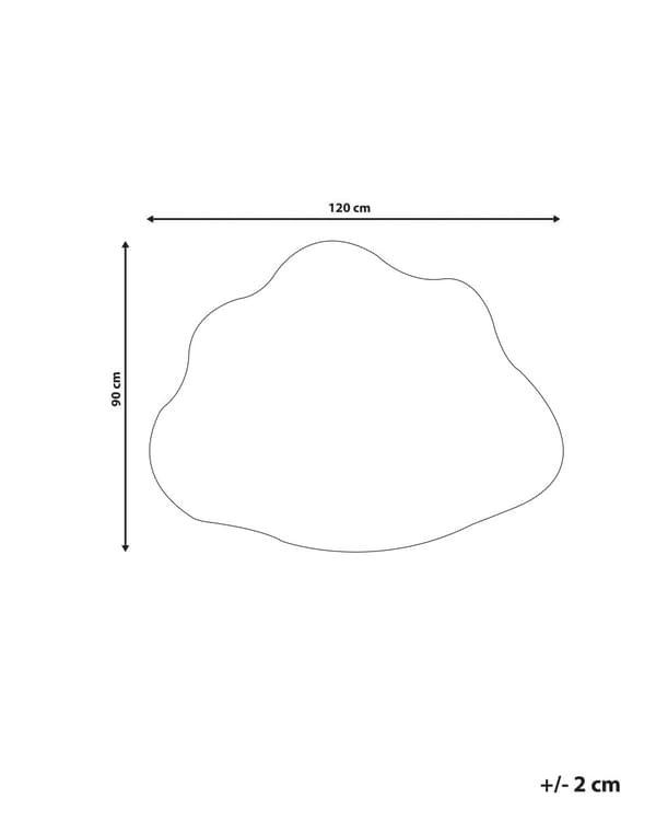 Matta Grön 90 x 120 cm Molnform Kort lugg för Barnrum Lekrum