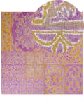 Pikkukuva 1 / 6: Matto monivärinen 80 x 150 cm villa itämainen kuvio neliö käsin tuftattu boho retro