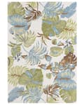 Pikkukuva 4 / 6: Matto monivärinen 160 x 230 cm villa suorakulmio lehtikuvio käsin tuftattu boho perinteinen