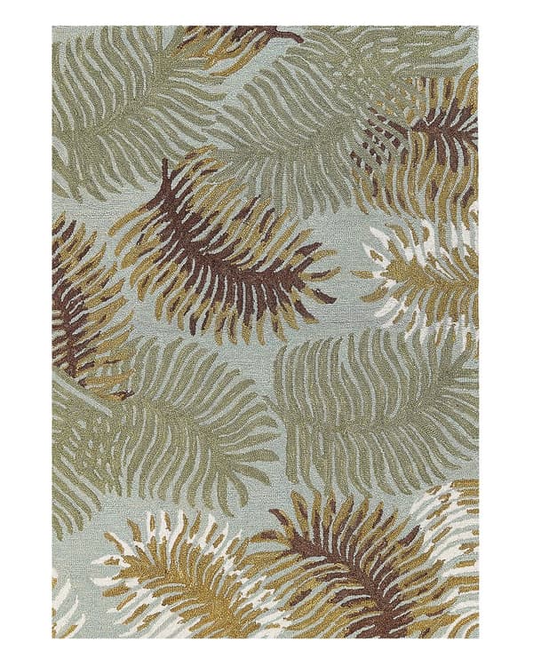 Matto monivärinen 140 x 200 cm villa lehtikuvio suorakulmio käsin tuftattu boho perinteinen
