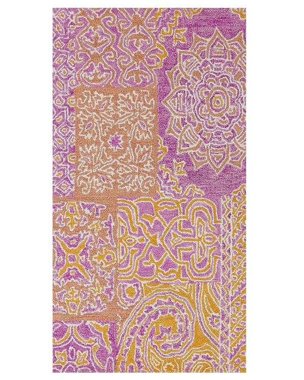 Teppe Flerfarget Ull 80 x 150 cm Orientalsk mønster Tilbehør Dekorativt Innredning Stue Soverom
