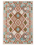 Pikkukuva 4 / 6: Matto monivärinen villa 160 x 230 cm geometrisilla kuvioilla boho-tyyli