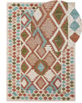 Pikkukuva 1 / 6: Matto monivärinen villa 160 x 230 cm geometrisilla kuvioilla boho-tyyli