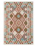 Pikkukuva 4 / 6: Matto monivärinen villa 140 x 200 cm geometrisilla kuvioilla boho-tyyli