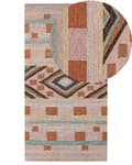 Pikkukuva 1 / 7: Matto villa monivärinen 80 x 150 cm geometrisella kuvioinnilla boho-tyyli