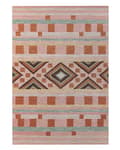 Pikkukuva 4 / 7: Matto villa monivärinen 140 x 200 cm geometrisella kuvioinnilla boho-tyyli