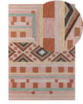 Pikkukuva 1 / 7: Matto villa monivärinen 140 x 200 cm geometrisella kuvioinnilla boho-tyyli