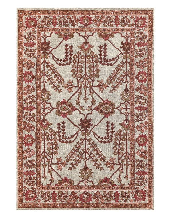 Matto oranssi/beige villa 140 x 200 cm itämainen koristeellinen boho-tyyli