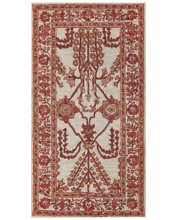 Matto oranssi/beige villa 80 x 150 cm itämainen koristeellinen boho-tyyli