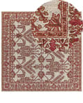 Pikkukuva 1 / 6: Matto oranssi/beige villa 200 x 200 cm itämainen koristeellinen boho-tyyli