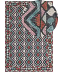 Miniatyrbilde 1 av 6: Teppe Flerfarget Ull 160 x 230 cm Orientalsk mønster Håndtuftet Boho Innredning Stue Soverom