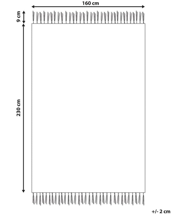 Matto harmaa 160 x 230 cm viskoosi puuvilla abstrakti suorakulmio tupsut moderni