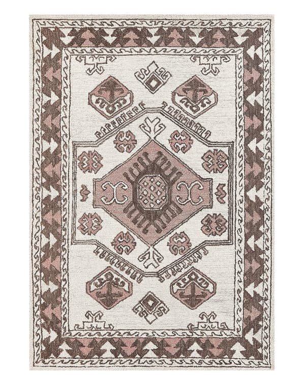 Matto monivärinen 140 x 200 cm villa itämainen kuvio suorakulmio retro perinteinen