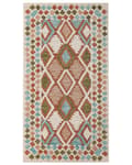 Miniatyrbilde 4 av 6: Teppe Flerfarget Ull 80 x 150 cm Geometrisk mønster Håndtuftet Boho Dekorativt Innredning Stue Soverom