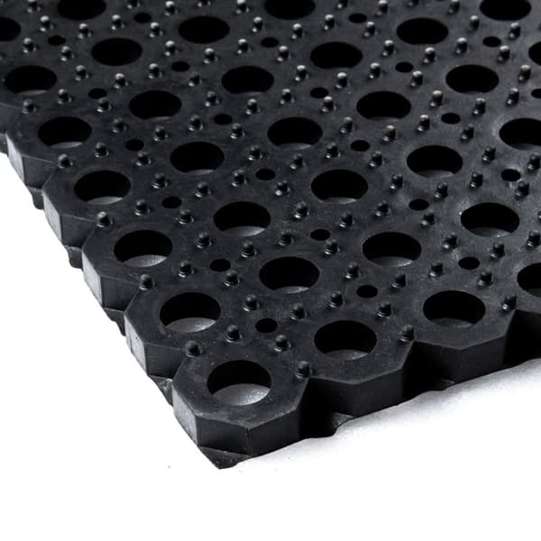 Gummi ringmåtte på rulle - Heavy Duty - Tykkelse 23 mm - Bredde 80 cm