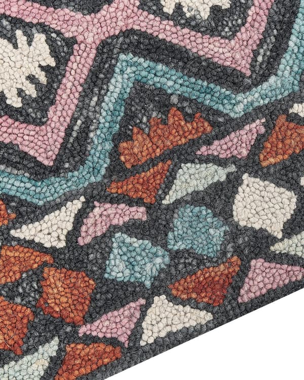 Tæppe Multifarvet Uld 160 x 230 cm Fladvævet håndtuftet geometrisk orientalsk mønster