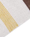 Miniatyrbilde 5 av 6: Gulvteppe Teppe Brun Beige Stripet Bomull 160 x 230 cm Rektangulært Håndvevd