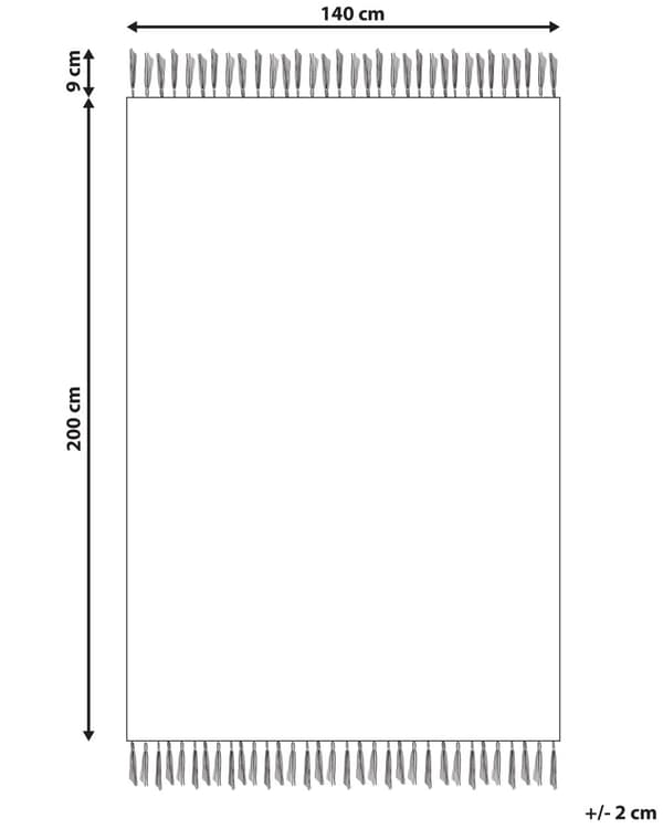 Viskosmatta Beige och Grön 140 x 200 cm Orientalisk Vardagsrum Sovrum