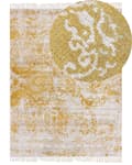 Miniatyrbild 1 av 7: Viskosmatta Gul och Beige 160 x 230 cm Orientalisk Vardagsrum Sovrum