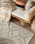 Pikkukuva 2 / 7: Matto vaalea beige musta 140 x 200 cm villa geometrinen kuvio suorakulmio moderni