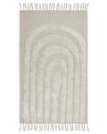 Pikkukuva 4 / 7: Matto vaalea beige 80 x 150 cm puuvilla suorakulmio tupsut tuftattu pörröinen boho