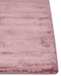 Miniatyrbilde 4 av 6: Teppe Rosa Viskose 80 x 150 cm Håndvevd Kort lugg Moderne Dekorativt Stue Soverom