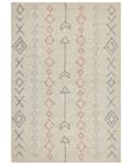 Miniatyrbillede 1 af 6: Område Tæppe Beige Bomuld 160 x 230 cm Minimalistisk Håndtuftet Design Geometrisk Mønster Stue Soveværelse