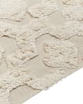 Miniatyrbild 7 av 7: Matta Beige Bomull 160 x 230 cm Minimalistisk Tuftad Geometriskt Mönster Vardagsrum Sovrum