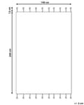 Miniatyrbild 3 av 6: Matta Beige Bomull 140 x 200 cm Geometriskt Mönster Handtuftade Tofsar Flatweave Vardagsrum Sovrum