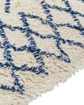Miniatyrbild 4 av 6: Matta Beige Bomull 140 x 200 cm Geometriskt Mönster Handtuftade Tofsar Flatweave Vardagsrum Sovrum