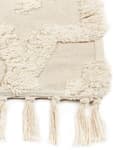 Pikkukuva 5 / 7: Matto beige puuvilla 140 x 200 cm minimalistinen geometrinen kuvio boho-tyyli