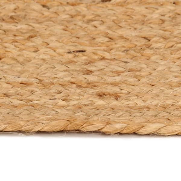 vidaXL gulvtæppe 180 cm flettet jute rundt